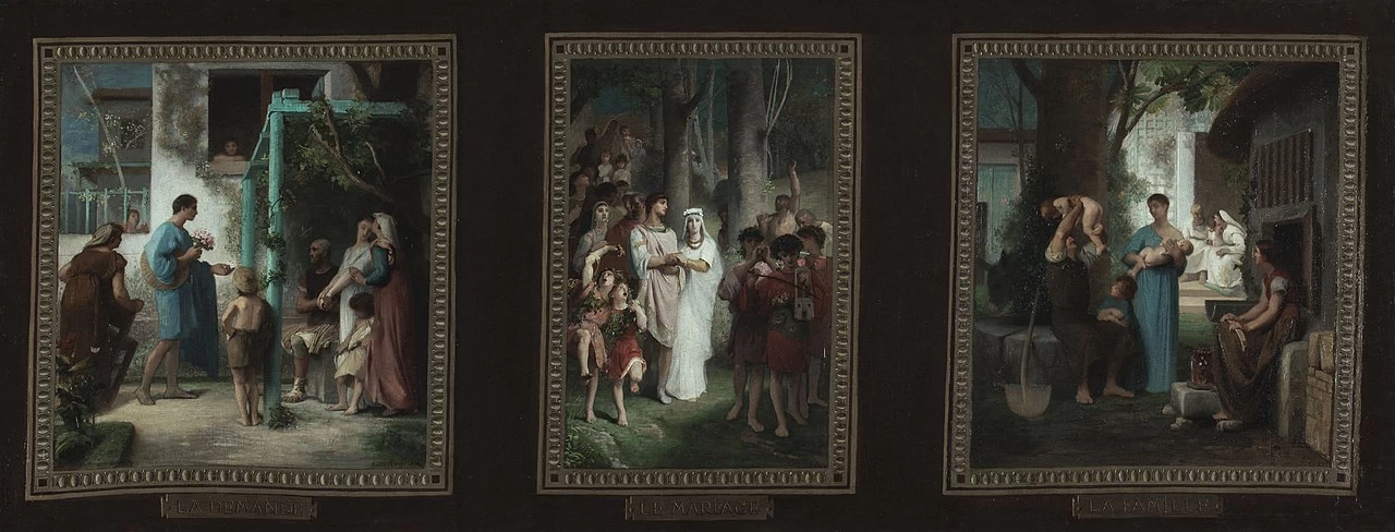 Bozzetto per il municpio di Parigi. Sala dei matrimoni - Musée des Beaux, Arts de la ville de Paris
